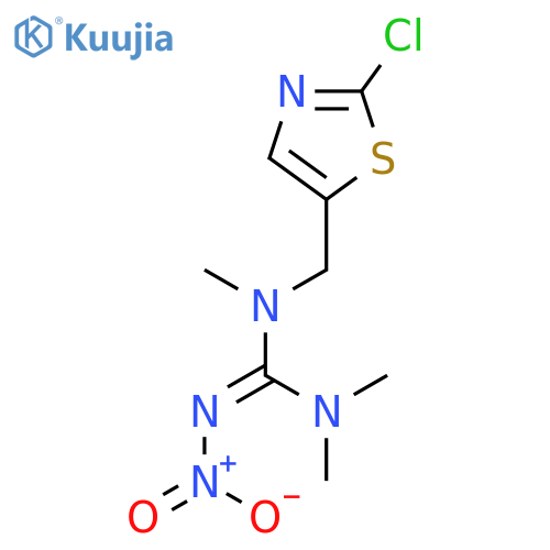 Guanidine, N-[(2-chloro-5-thiazolyl)methyl]-N,N',N'-trimethyl-N''-nitro- structure