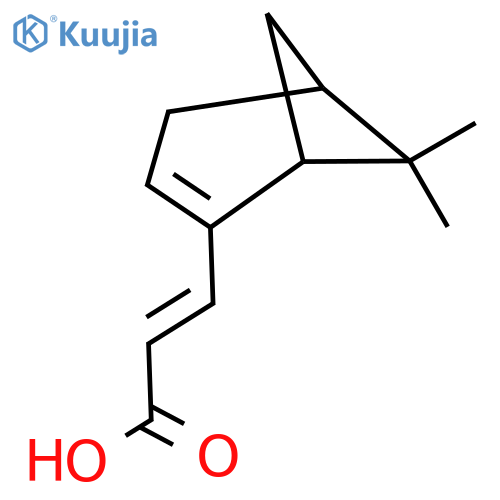 3-{6,6-dimethylbicyclo3.1.1hept-2-en-2-yl}prop-2-enoic acid structure