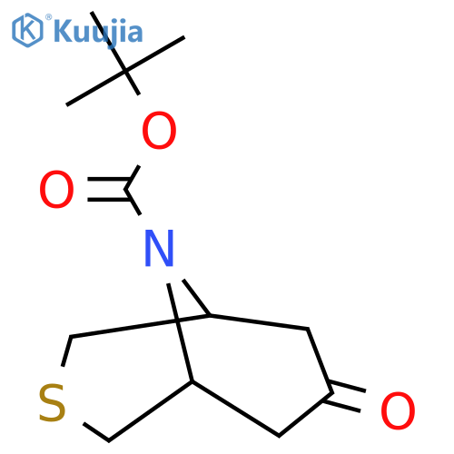 Tert-butyl 7-oxo-3-thia-9-azabicyclo[3.3.1]nonane-9-carboxylate structure