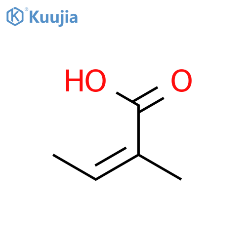 2-methylbut-2-enoic acid structure
