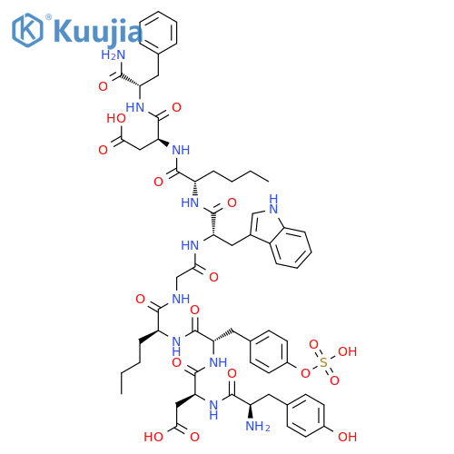 Caerulein,1-de(5-oxo-L-proline)-2-D-tyrosine-5-L-norleucine-8-L-norleucine- (9CI) structure