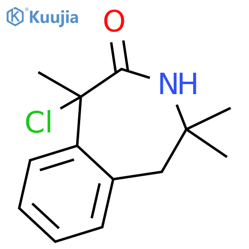 2H-3-Benzazepin-2-one, 1-chloro-1,3,4,5-tetrahydro-1,4,4-trimethyl- structure