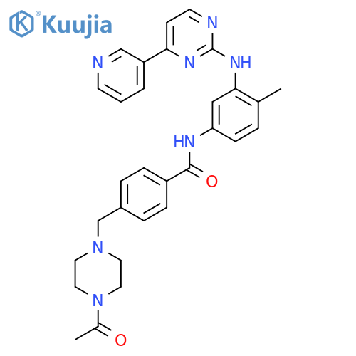 4-(4-Acetyl-1-piperazinyl)methyl-N-4-methyl-3-4-(3-pyridinyl)-2-pyrimidinylaminophenylbenzamide structure