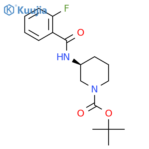 (S)-Tert-Butyl 3-[(2-fluorobenzene)carbonylamino]piperidine-1-carboxylate structure
