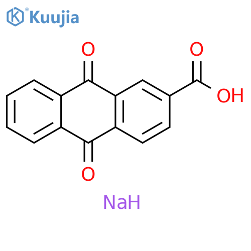 2-Anthracenecarboxylic acid, 9,10-dihydro-9,10-dioxo-, sodium salt (1:1) structure