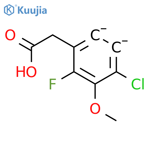 4-Chloro-2-fluoro-3-methoxyphenylacetic acid structure