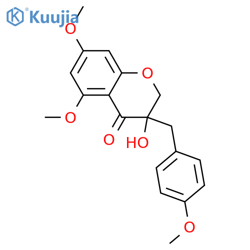 3,4',5,7-Tetrahydroxyhomoisoflavanone; (R)-form, 4',5,7-Tri-Me ether structure