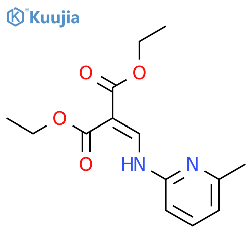 Diethyl (6-methyl-2-pyridylaminomethylene)malonate structure