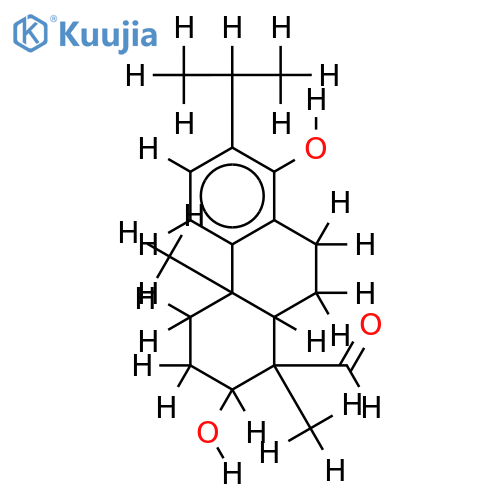 3beta,14-dihydroxyabieta-8,11,13-trien-19-al structure