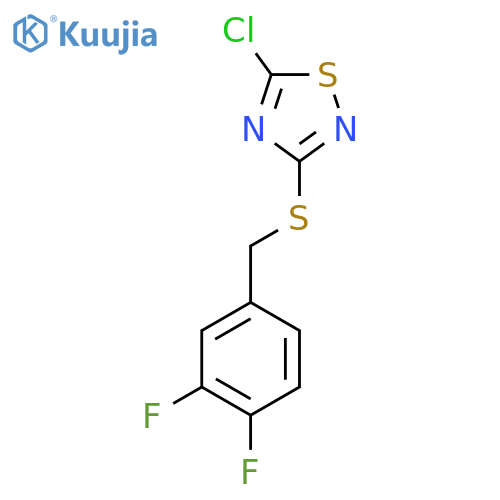 5-Chloro-3-{[(3,4-difluorophenyl)methyl]sulfanyl}-1,2,4-thiadiazole structure