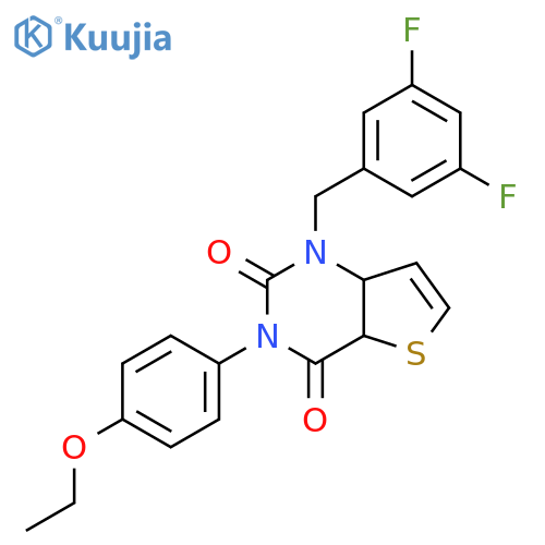 1-[(3,5-difluorophenyl)methyl]-3-(4-ethoxyphenyl)-1H,2H,3H,4H-thieno[3,2-d]pyrimidine-2,4-dione structure