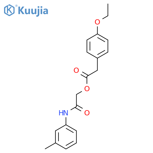 [(3-methylphenyl)carbamoyl]methyl 2-(4-ethoxyphenyl)acetate structure