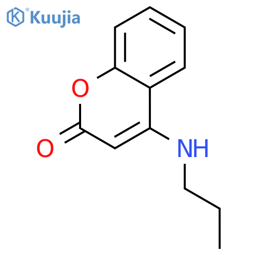 2H-1-Benzopyran-2-one, 4-(propylamino)- (en) structure