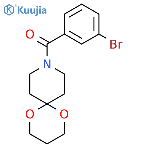 9-(3-bromobenzoyl)-1,5-dioxa-9-azaspiro5.5undecane structure