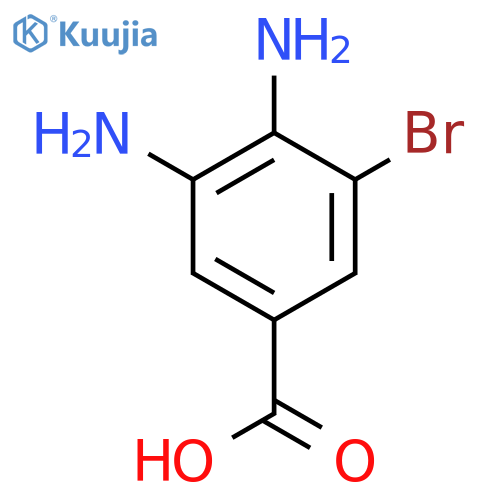 3,4-Diamino-5-bromobenzoic acid structure