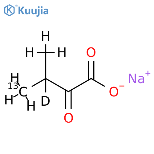 α-Keto Isovaleric Acid-13C,d Sodium Salt structure