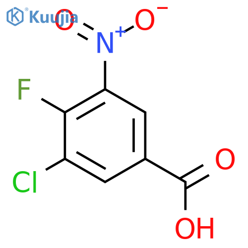 3-Chloro-4-fluoro-5-nitrobenzoic acid structure