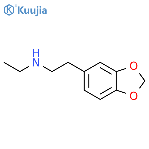[2-(2H-1,3-benzodioxol-5-yl)ethyl](ethyl)amine structure