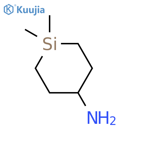 1,1-Dimethyl-4-silinanamine structure
