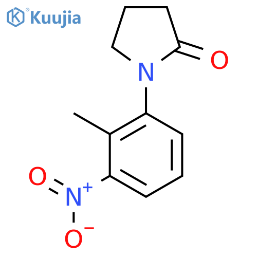 1-(2-Methyl-3-nitrophenyl)pyrrolidin-2-one structure