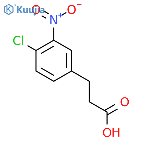 3-(4-chloro-3-nitrophenyl)propanoic acid structure