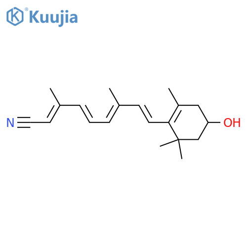 rac 13-(E/Z)-3-Hydroxy Retinonitrile structure