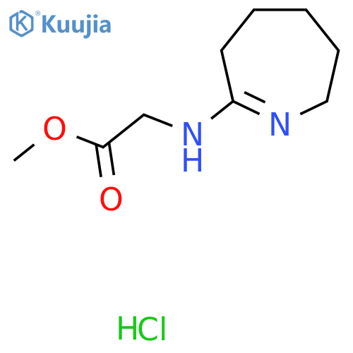 Methyl N-(3,4,5,6-tetrahydro-2H-azepin-7-yl)glycinate hydrochloride structure