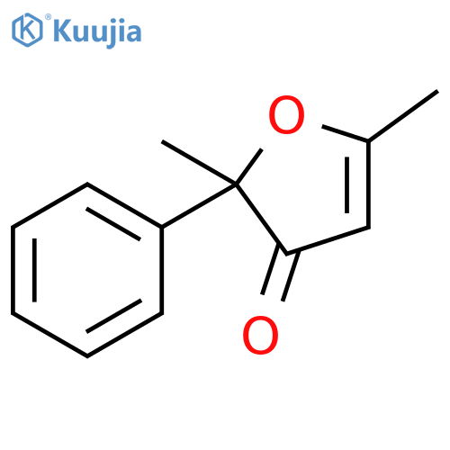3(2H)-Furanone, 2,5-dimethyl-2-phenyl- structure