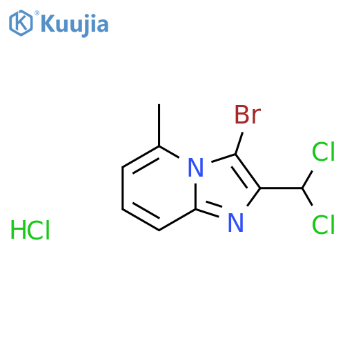 3-bromo-2-dichloromethyl-5-methyl-imidazo1,2-apyridine hydrochloride structure