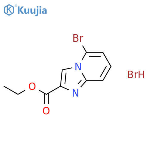 Ethyl 5-bromoimidazo[1,2-a]pyridine-2-carboxylate hydrobromide structure