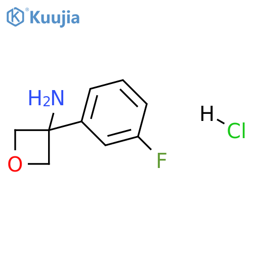 3-(3-Fluorophenyl)oxetan-3-amine hydrochloride structure