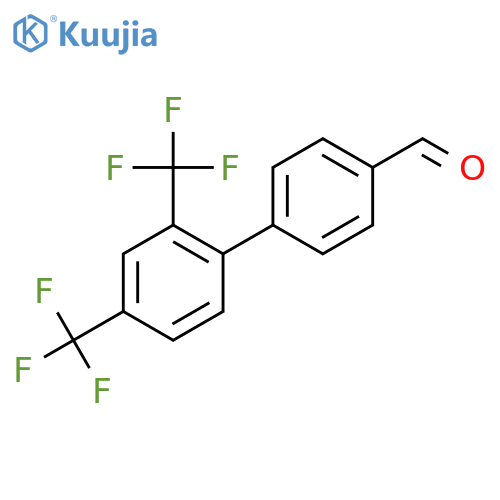 2',4'-Bis(trifluoromethyl)-[1,1'-biphenyl]-4-carbaldehyde structure