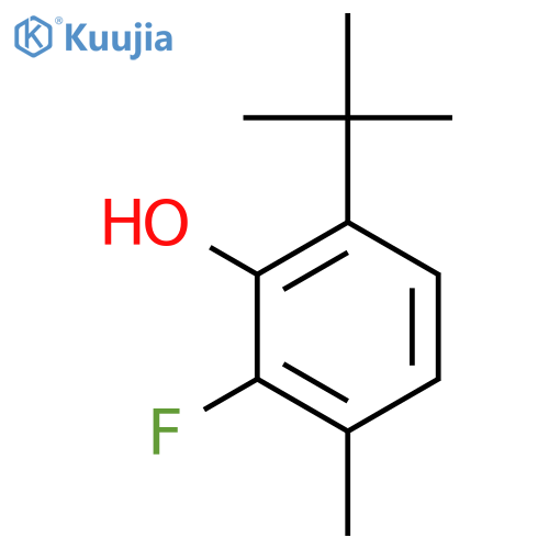 6-Tert-butyl-2-fluoro-3-methylphenol structure