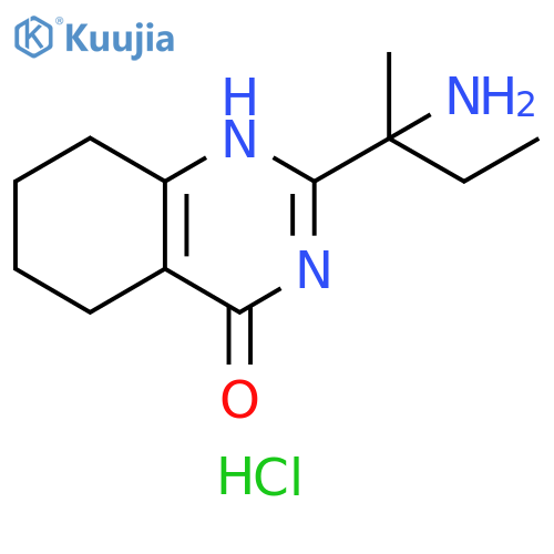 2-(2-aminobutan-2-yl)-3,4,5,6,7,8-hexahydroquinazolin-4-one hydrochloride structure