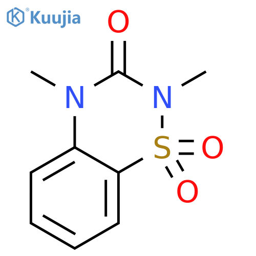 2H-1,2,4-Benzothiadiazin-3(4H)-one,2,4-dimethyl-, 1,1-dioxide structure