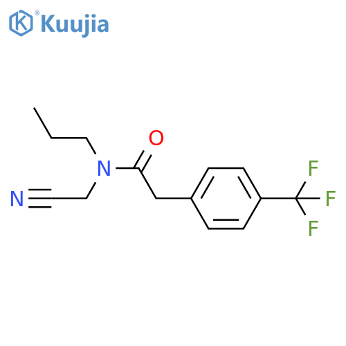 N-(cyanomethyl)-N-propyl-2-4-(trifluoromethyl)phenylacetamide structure