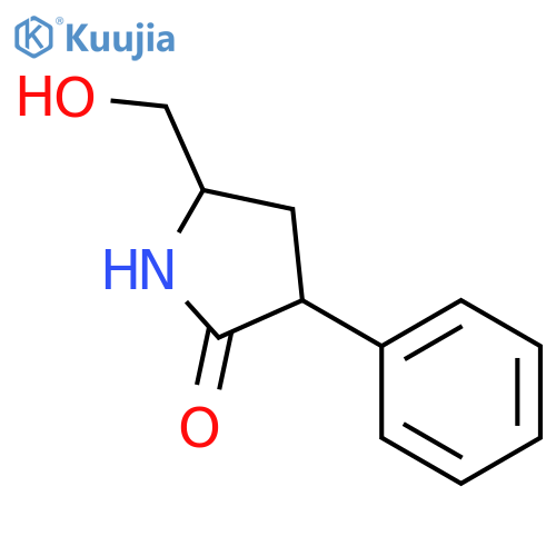 5-(Hydroxymethyl)-3-phenylpyrrolidin-2-one structure