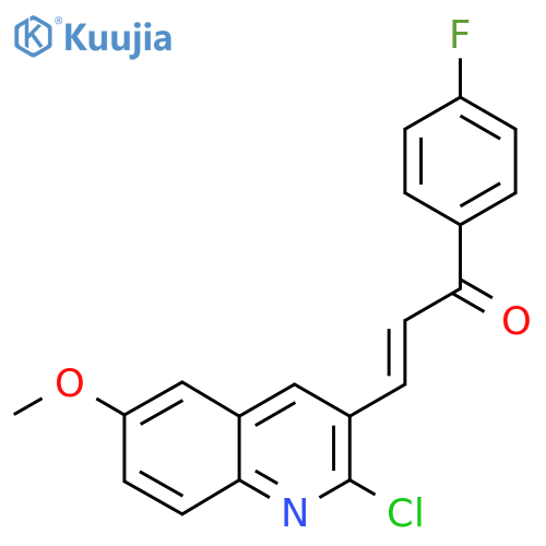 3-(2-Chloro-6-methoxyquinolin-3-yl)-1-(4-fluorophenyl)prop-2-en-1-one structure