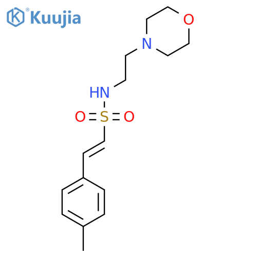 2-(4-methylphenyl)-N-[2-(morpholin-4-yl)ethyl]ethene-1-sulfonamide structure