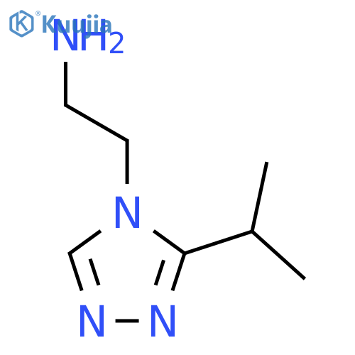 2-3-(propan-2-yl)-4H-1,2,4-triazol-4-ylethan-1-amine structure