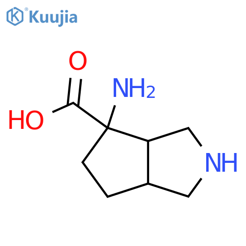 4-amino-octahydrocyclopenta[c]pyrrole-4-carboxylic acid structure