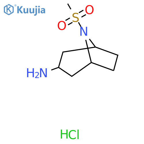 8-methylsulfonyl-8-azabicyclo[3.2.1]octan-3-amine;hydrochloride structure