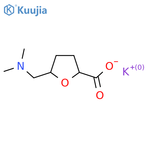 5-[(dimethylamino)methyl]tetrahydrofuran-2-carboxylic acid;potassium salt structure