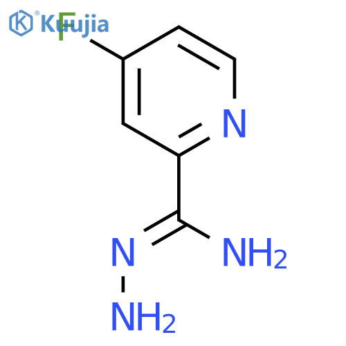 N-amino-4-fluoropyridine-2-carboximidamide structure