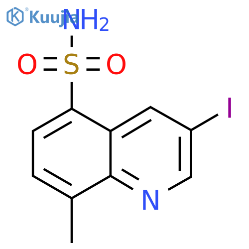 3-iodo-8-methylquinoline-5-sulfonamide structure
