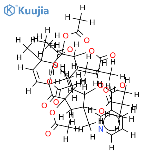 2alpha,7alpha-diisobutyroyloxy-3alpha-nicotinoyloxy-5beta,8alpha,9alpha,15beta-tetraacetoxyjatropha-6(17),(11E)-diene-14-one structure