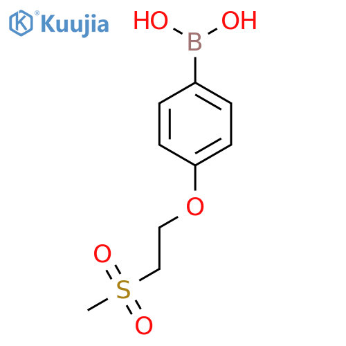 4-(2-methanesulfonylethoxy)phenylboronic acid structure
