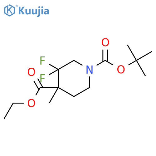 1-Tert-Butyl 4-Ethyl 3,3-Difluoro-4-Methylpiperidine-1,4-Dicarboxylate structure