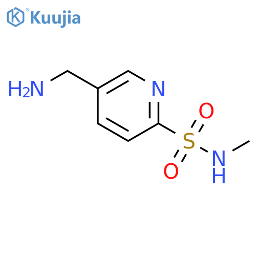 5-(aminomethyl)-N-methylpyridine-2-sulfonamide structure