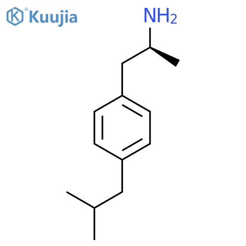 (2S)-1-4-(2-methylpropyl)phenylpropan-2-amine structure